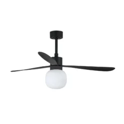 LED-Deckenventilator Amelia Ball L, schwarz, DC, leise