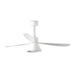 LED-Deckenventilator Amelia Cone L, weiß, DC, leise, 132 cm
