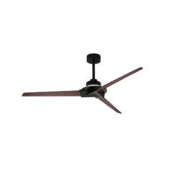 LED-Deckenventilator Brisa Mini schwarz/holz leise 150cm CCT