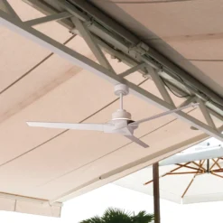 LED-Deckenventilator Brisa Mini weiß DC leise Ø 150 cm CCT