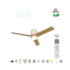 LED-Deckenventilator Ceramica M, weiß, DC, leise, CCT