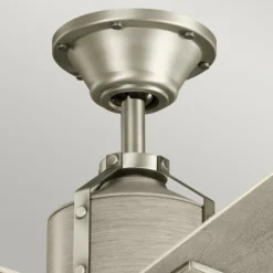 LED-Deckenventilator Colerne 52, nickel/weißnussbaum