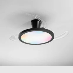 LED-Deckenventilator Condor, schwarz Ø 106 cm CCT RGB, leise