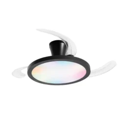 LED-Deckenventilator Condor, schwarz Ø 106 cm CCT RGB, leise