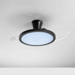 LED-Deckenventilator Condor, schwarz Ø 106 cm CCT RGB, leise