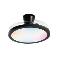 LED-Deckenventilator Condor, schwarz Ø 106 cm CCT RGB, leise