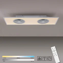 LED-Deckenventilator Flat-Air, CCT, weiß, 120x40cm