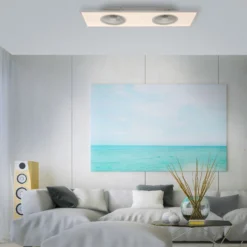 LED-Deckenventilator Flat-Air, CCT, weiß, 120x40cm