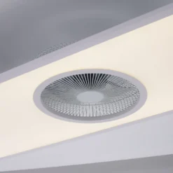 LED-Deckenventilator Flat-Air, CCT, weiß, 120x40cm