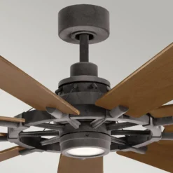 LED-Deckenventilator Gentry 85 walnuss dunkel/weiß