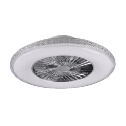 LED-Deckenventilator Harstad, Kristallrahmen
