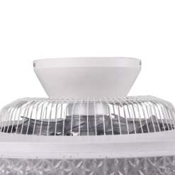 LED-Deckenventilator Harstad, Kristallrahmen