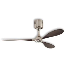 LED-Deckenventilator HELICO PADDEL, nussbaum, Ø 132 cm leise