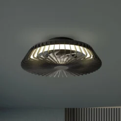 LED-Deckenventilator Himalaya Mini, schwarz, DC, leise, CCT