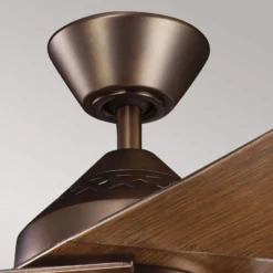 LED-Deckenventilator Jade, bronze, leise, Ø 152 cm, 60 W
