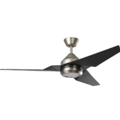 LED-Deckenventilator Jade, schwarz, leise, Ø 152 cm, 60 W