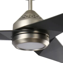 LED-Deckenventilator Jade, schwarz, leise, Ø 152 cm, 60 W