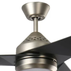 LED-Deckenventilator Jade, schwarz, leise, Ø 152 cm, 60 W