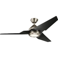 LED-Deckenventilator Jade, schwarz, leise, Ø 152 cm, 60 W