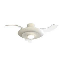 LED-Deckenventilator Kyoto, weiß, DC, leise, CCT, 106 cm