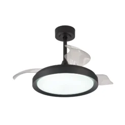 LED-Deckenventilator Mistral Mini schwarz DC leise Ø91cm CCT