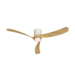LED-Deckenventilator Nemo II L, weiß/holz, DC, leise, CCT