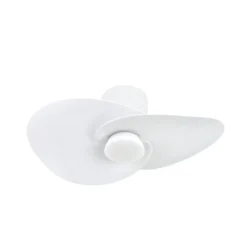 LED-Deckenventilator Nenufar, weiß, DC, leise, CCT, 74 cm