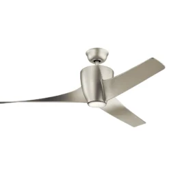 LED-Deckenventilator Phree 56, dreiflügelig, nickel