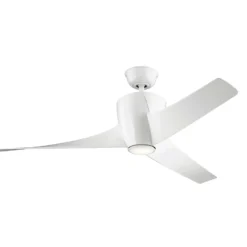 LED-Deckenventilator Phree 56, dreiflügelig, weiß