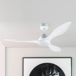 LED-Deckenventilator Polaris L, dreiflügelig, weiß
