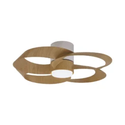 LED-Deckenventilator Rose holz DC-Motor leise Ø 65 cm CCT