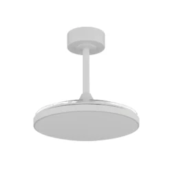 LED-Deckenventilator Slim Mini, weiß, DC, leise, CCT, 106 cm
