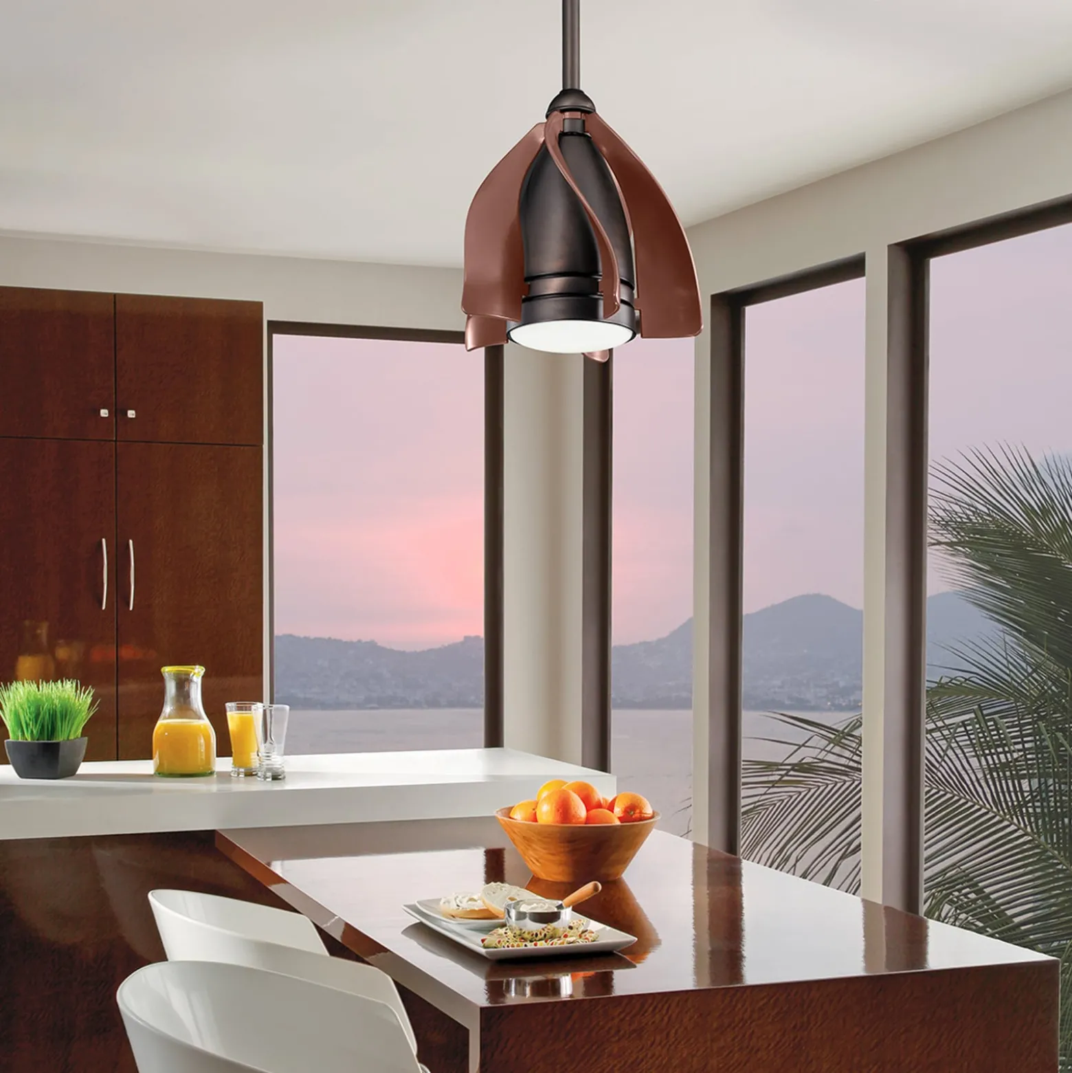 LED-Deckenventilator Terna bronze geölt/gebürstet
