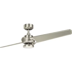 LED-Deckenventilator Xety, nickel/creme