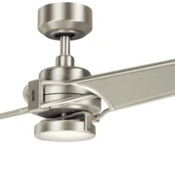 LED-Deckenventilator Xety, nickel/creme