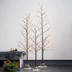 LED-Dekobaum Tobby Tree IP44 braun Höhe 120cm