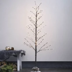LED-Dekobaum Tobby Tree IP44 braun Höhe 150cm