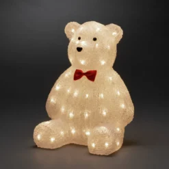 LED-Dekofigur Teddybär klar IP44 Höhe 38 cm