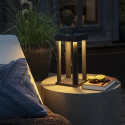 LED-Dekoleuchte Cannes USB, schwarz