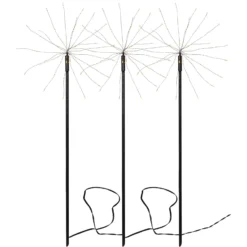 LED-Dekoleuchte Firework Outdoor, 3er-Set warmweiß