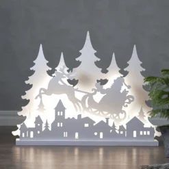 LED-Dekoleuchte Grandy Weihnachtsmann, Länge 80cm