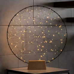 LED-Dekoleuchte Metallsilhouette Ring für innen