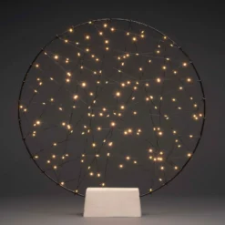 LED-Dekoleuchte Metallsilhouette Ring für innen