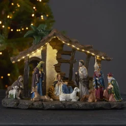 LED-Dekoleuchte Nativity, Batteriebetrieb, 37 cm