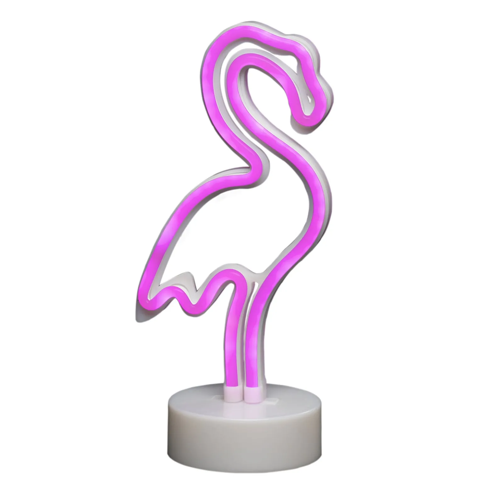 LED-Dekorationsleuchte Flamingo, batteriebetrieben