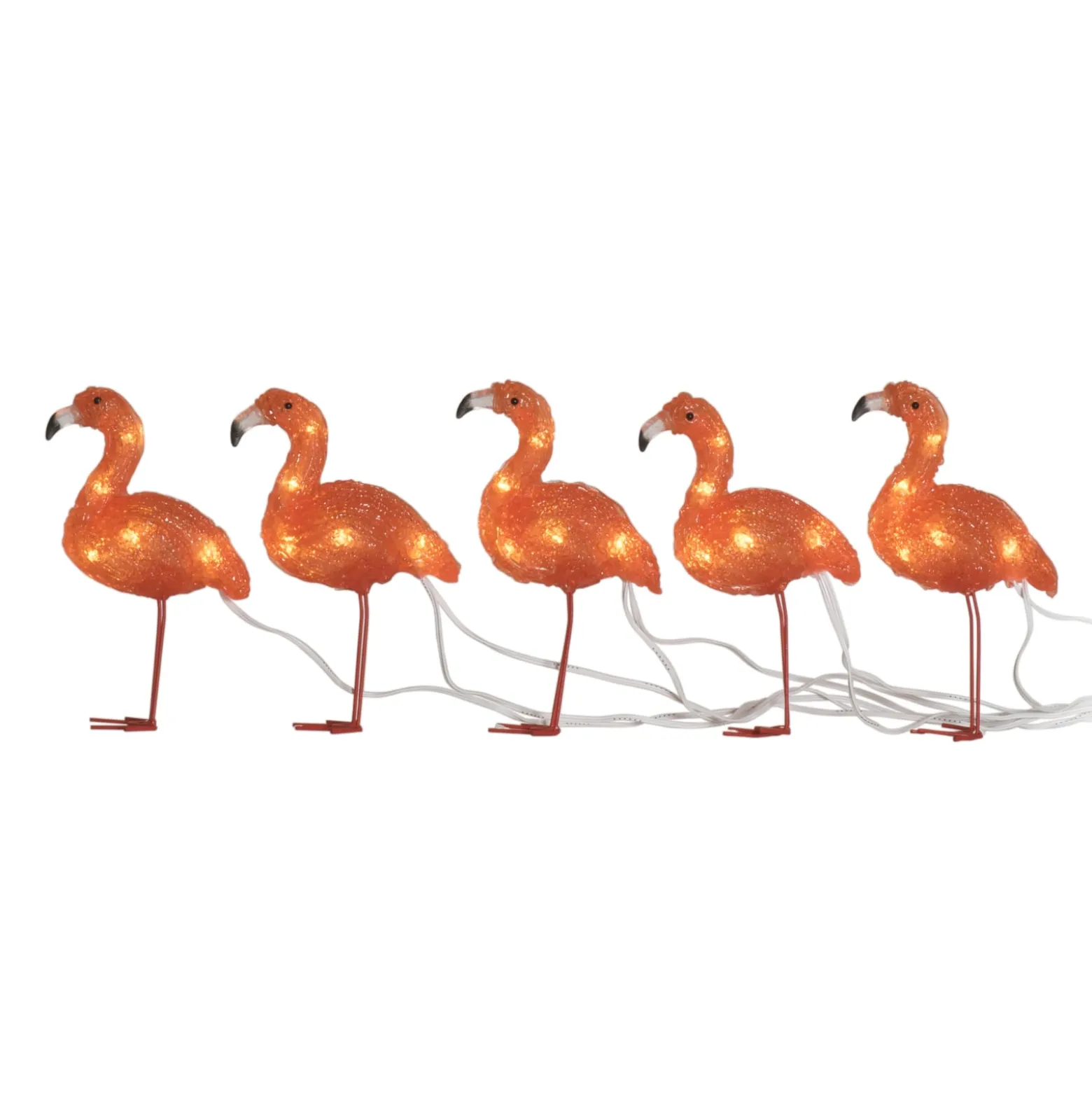 LED-Dekorationsleuchte Flamingo im 5er-Set