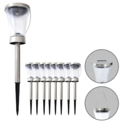 LED-Deko-Solarleuchte 5146408 mit Erdspieß 8er-Set