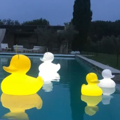 LED-Designleuchte DUCK-DUCK XL für außen in Gelb