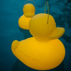 LED-Designleuchte DUCK-DUCK XL für außen in Gelb