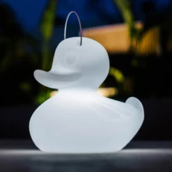 LED-Designleuchte DUCK-DUCK XL für außen in Weiß